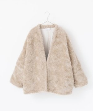 画像3: Veritecoeur    　リネンウールショールジャケット　サイズ；F (3)