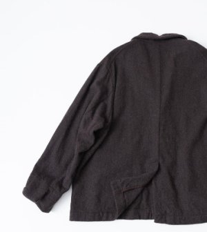 画像5: Veritecoeur    ウールテーラードジャケット　　BROWN　　サイズ；F (5)