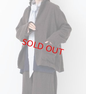 画像3: Veritecoeur    ウールテーラードジャケット　　BROWN　　サイズ；F (3)