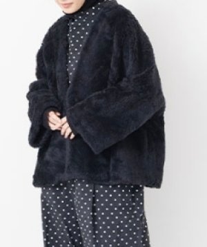 画像5: Veritecoeur    　リネンウールショールジャケット　サイズ；F (5)