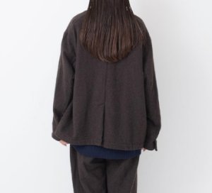 画像4: Veritecoeur    ウールテーラードジャケット　　BROWN　　サイズ；F (4)