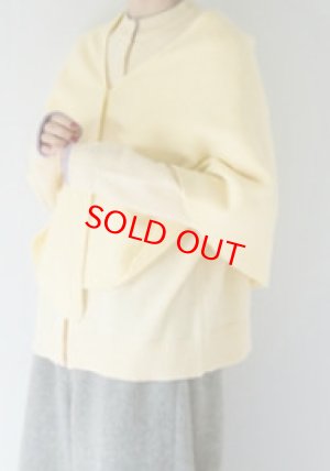 画像6: YARRA 　ラムウール配色ニットカーディガン　25；イエロー　FREE (6)