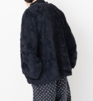 画像7: Veritecoeur    　リネンウールショールジャケット　サイズ；F (7)