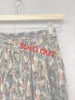 画像2: LILOU+LILY　　 LIBERTY 　FLOWER PRINT WIDE COCOON PANTS 　サイズ；38 (2)