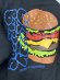 画像4: 2025秋冬　GC　 ウラケ GROOVY BURGERS スウェット　　2；黒 (4)