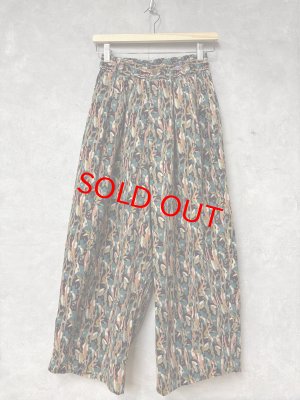 画像1: LILOU+LILY　　 LIBERTY 　FLOWER PRINT WIDE COCOON PANTS 　サイズ；38 (1)