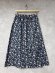 画像1: LILOU+LILY　　 LIBERTY TANA LAWN CAT  スカート　ネイビー　　サイズ；38 (1)