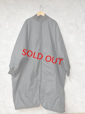 画像1: LILOU+LILY　　 QUILTING REVERSIBLE DOLMAN COAT   ブラック　　 　size:38  (1)