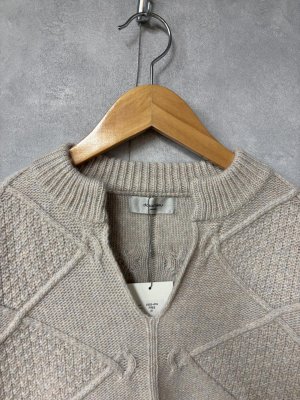 画像2: doux bleu　スキッパー アランニット　21；ライトベージュ　サイズ；FREE (2)