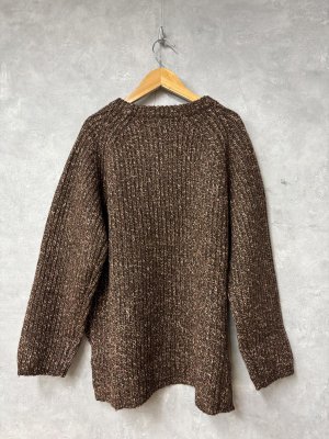 画像3: doux bleu　MIXニットプルオーバー　60；ブラウン　　サイズ；FREE (3)