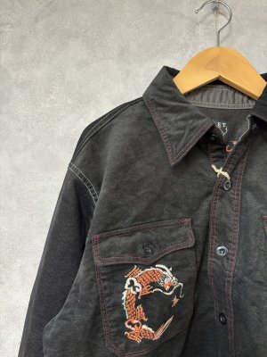 画像3: 2025秋冬　MARET(マレ)  　Maret Souvenir Cropped Shirt　　2；黒　　サイズ；1 (3)