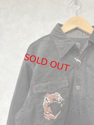 画像3: 2025秋冬　MARET(マレ)  　Maret Souvenir Cropped Shirt　　2；黒　　サイズ；2 (3)