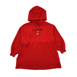 画像1: Hystericmini　ANGEL MINI 羽付き 裏毛ワンピース　　20:レッド (1)