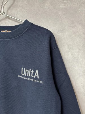 画像2: ☆DENIMDUNGAREE　　ウラケ　UnitA　スウェット　　4:紺 (2)