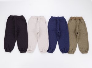 画像1: OCEAN&GROUND トライアングルキルトワイドジョガーパンツ　　サイズ；90 (1)