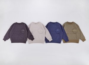 画像1: OCEAN&GROUND 　トライアングルキルトポケットスウェット　　 (1)
