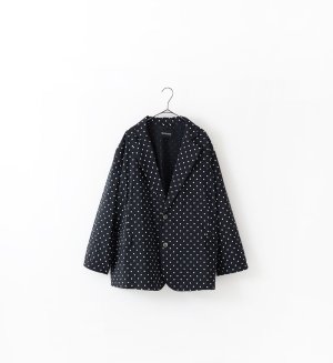 画像1: Veritecoeur    ドットジャケット　　カラー:BLACK DOT　　サイズ；F (1)