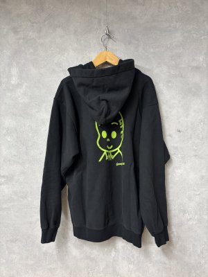 画像4: 2025秋冬GROOVY COLORS 　ウラケ OSAMU GOODS パーカー　　2：黒　　サイズ:MM (4)