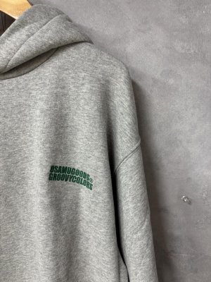 画像2: 2025秋冬GROOVY COLORS 　ウラケ OSAMU GOODS パーカー　　33:グレー　サイズ:MM (2)