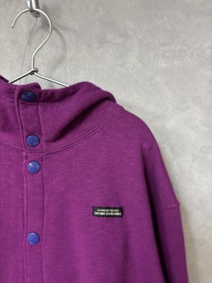 画像2: 2025秋冬　DENIMDUNGAREE　  ウラケ ワッペン フーディ JK　12；パープル (2)