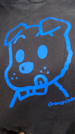 画像1: 2025秋冬GROOVY COLORS 　ウラケ OSAMU GOODS パーカー　　22：黒　　サイズ:MM (1)