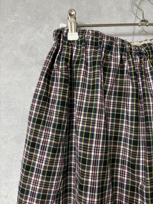 画像2: LILOU+LILY　　 liberty TANA LAWN Check Skirt  　 　size:38  (2)