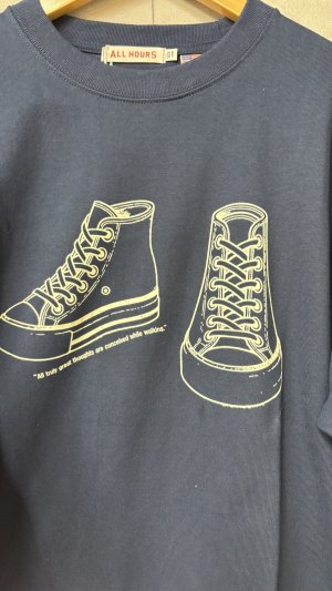 画像2: ALL HOURS 　　8.1oz HEAVY COTTON SHOES  C:ネイビー  サイズ:1 (2)
