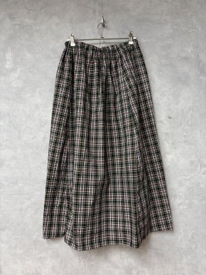 画像1: LILOU+LILY　　 liberty TANA LAWN Check Skirt  　 　size:38  (1)