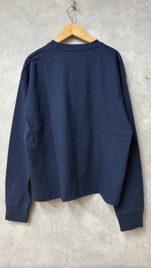 画像3: ALL HOURS 　　8.1oz HEAVY COTTON YURU OJI　　  ネイビー　　サイズ:1 (3)