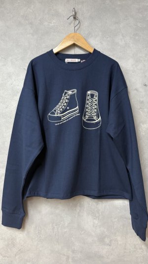 画像1: ALL HOURS 　　8.1oz HEAVY COTTON SHOES  C:ネイビー  サイズ:1 (1)