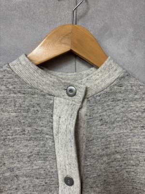 画像2: 2026　セビアンフェ　　裏起毛スウェットカーディガン　　　22；CHARCOAL GRAY　　 サイズ:1 (2)