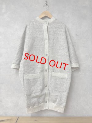 画像1: 2026　C'est Bien Fait　　裏起毛スウェットカーディガン　　　22；CHARCOAL GRAY　　 サイズ:1 (1)