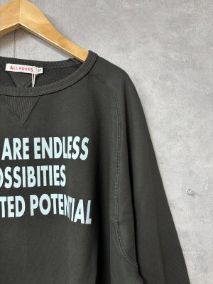 画像2: ALL HOURS 　　トレーナー　　D.Charcoal　 　　サイズ:1 (2)