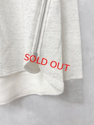 画像2: 2026　セビアンフェ　　裏起毛 ジップ付きスウェット　　13；生成　　　 サイズ:1 (2)