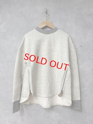 画像1: 2026　セビアンフェ　　裏起毛 ジップ付きスウェット　　13；生成　　　 サイズ:1 (1)