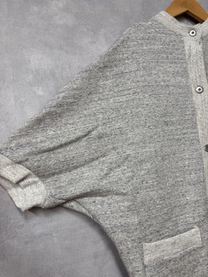 画像3: 2026　セビアンフェ　　裏起毛スウェットカーディガン　　　22；CHARCOAL GRAY　　 サイズ:1 (3)