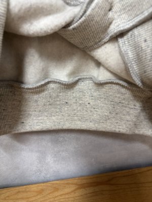 画像4: 2026　セビアンフェ　　裏起毛スウェットカーディガン　　　22；CHARCOAL GRAY　　 サイズ:1 (4)