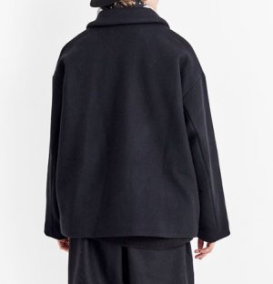 画像4: Veritecoeur     メルトンショートコート     BLACK    サイズ；F (4)