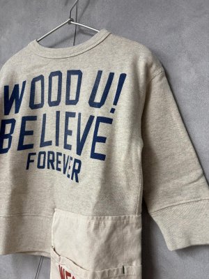 画像2: 2025秋冬　DENIMDUNGAREE　　ウラケ エプロン スウェット　11；生成 (2)