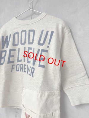 画像2: 40%off  DENIMDUNGAREE　　ウラケ エプロン スウェット　11；生成 (2)