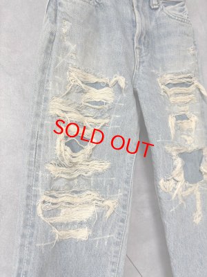 画像3: 2025秋冬　DENIMDUNGAREE　12ozHOME MADEデニム グランジ PN　44；ライトブルー　　サイズ；105 (3)