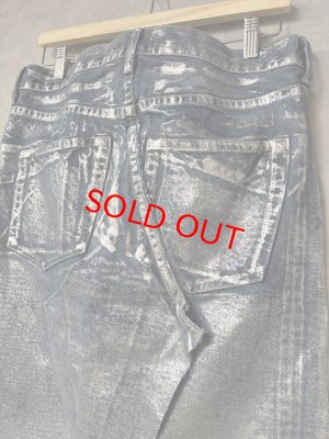 画像5: 2025秋冬　MARET(マレ)  セルビッチデニム箔プリントタイトスカート    3：グレー (5)