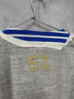 画像4: 2025秋冬　DENIMDUNGAREE　 ウラケ 52 レイヤード スウェット　　3；グレー　 (4)