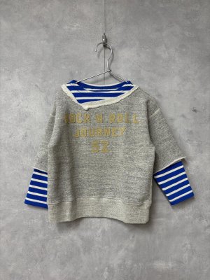 画像1: 2025秋冬　DENIMDUNGAREE　 ウラケ 52 レイヤード スウェット　　3；グレー　 (1)