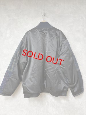 画像5: 2025秋冬　MARET(マレ)  ミリタリー刺繍袖ドッキングジャケット　　2；黒 (5)