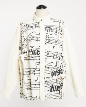 画像1: gomme　Mozartリボンブラウス 　　1；白　サイズ；M (1)