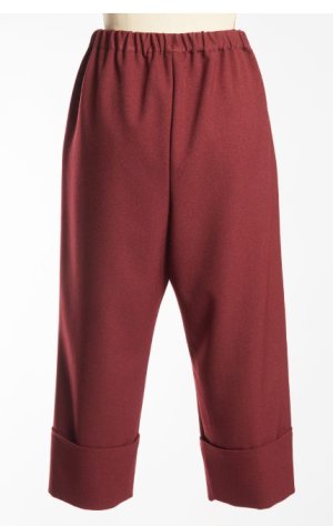 画像2: gomme　ウーリータックパンツ　1；ボルドー　　サイズ；M (2)