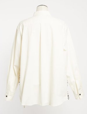 画像3: gomme　Mozartリボンブラウス 　　1；白　サイズ；M (3)