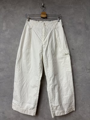 画像1: Veritecoeur     ワンサイドPパンツ　　white　    (1)