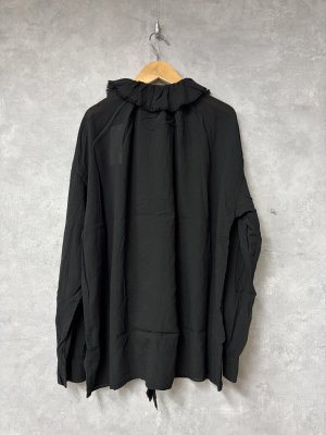 画像4: Veritecoeur     フリルブラウス　　aq black サイズ；F (4)